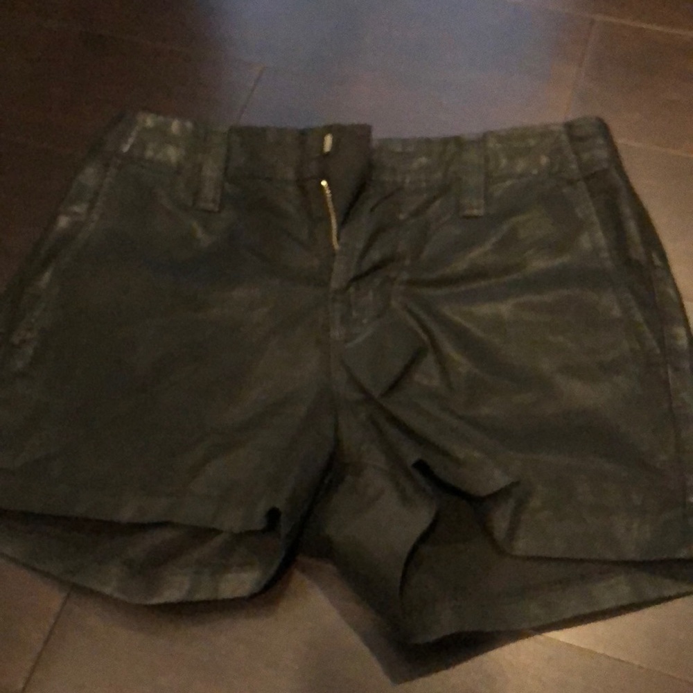Black coated shorts